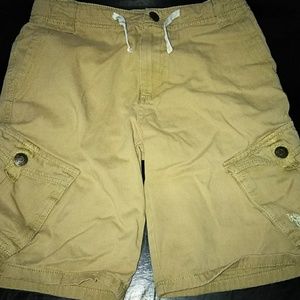 A khaki shorts